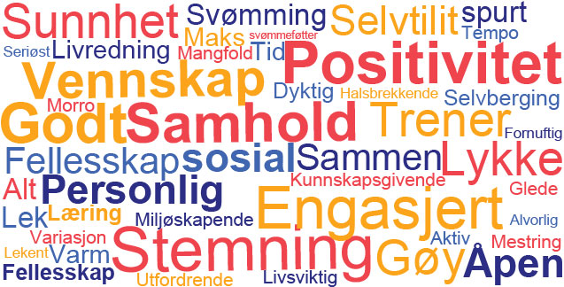 Ordsky som beskriver klubben